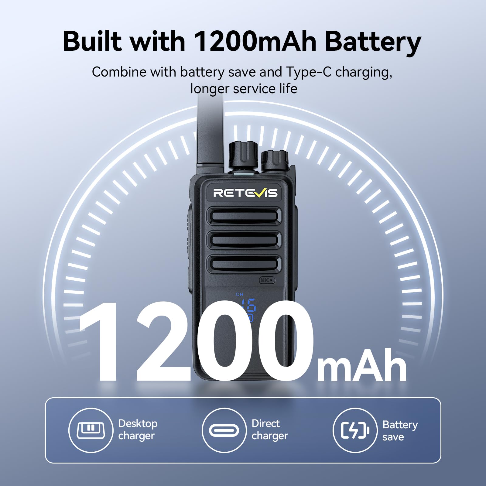 Foto 5 | Radio Bidireccional Retevis Rt68h, Walkie Talkies De Largo Alcance, Paquete De 10 - Venta Internacional.