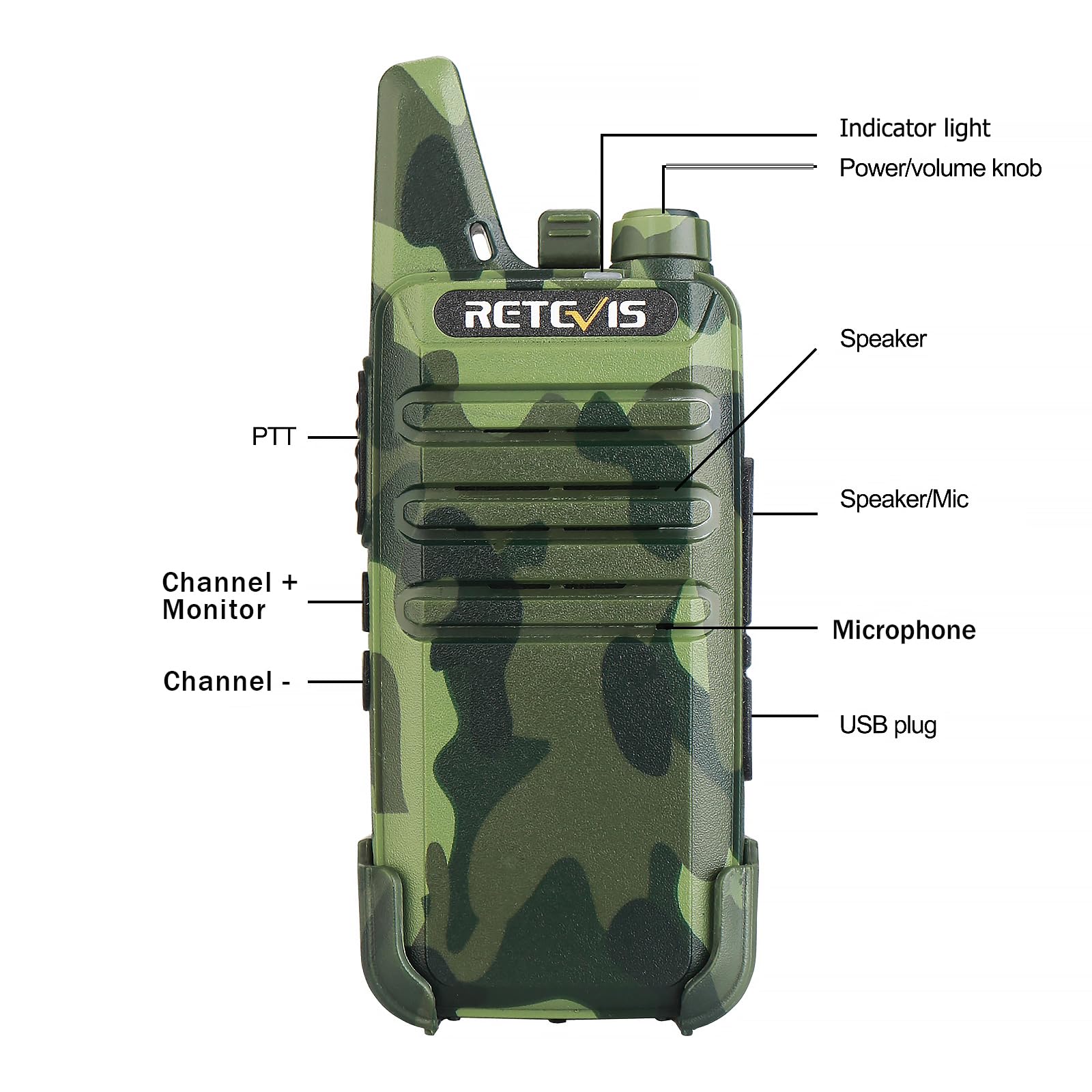Foto 3 pulgar | Walkie Talkies Retevis Rt22 Recargables De Largo Alcance (paquete De 10) - Venta Internacional.