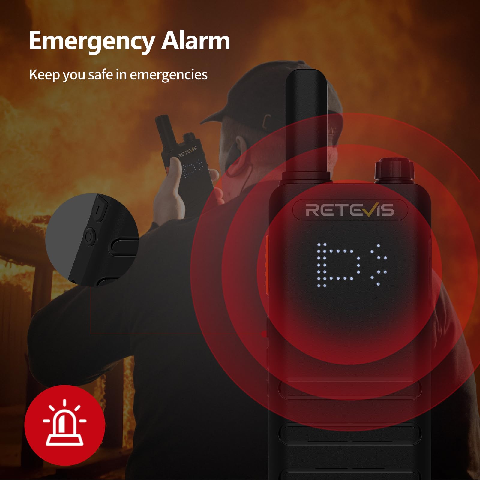 Foto 8 pulgar | Walkie Talkies Retevis B3h Rt22 (3.0), Paquete De 4 Con Accesorios - Venta Internacional.