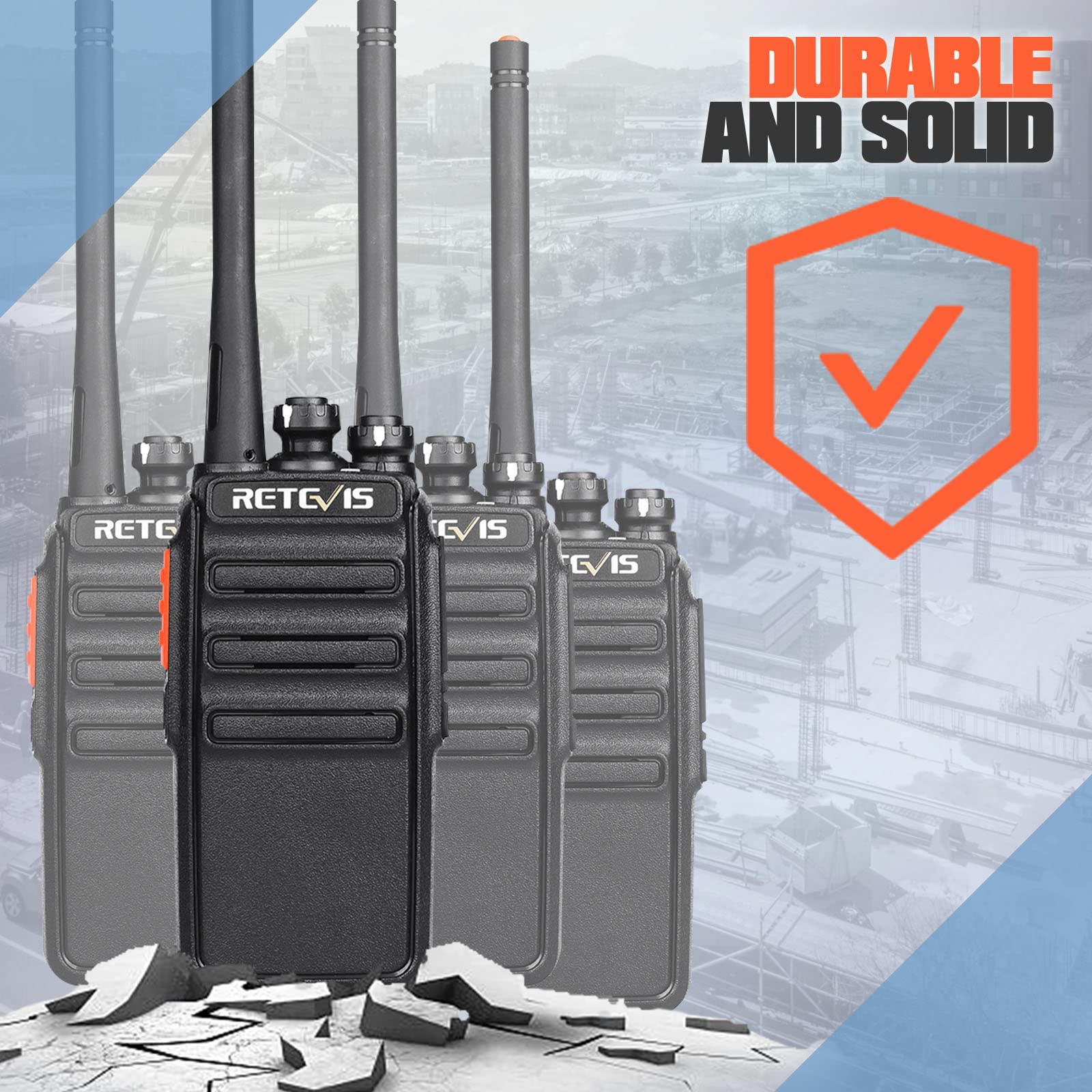 Foto 3 | Walkie Talkies Retevis H-777s Para Adultos Con Auricular Y Micrófono (10) - Venta Internacional.