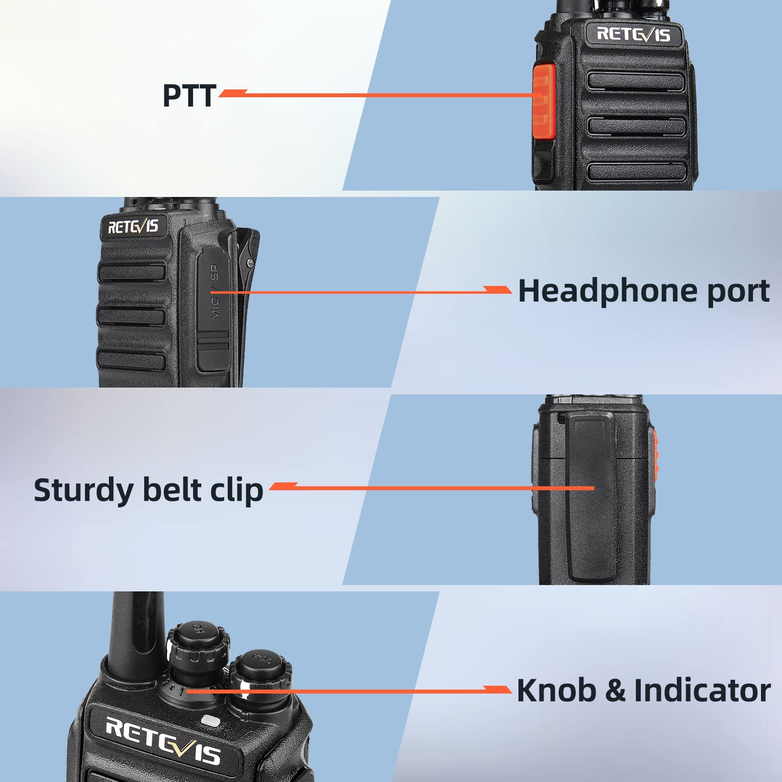 Foto 5 pulgar | Walkie Talkies Retevis H-777s Para Adultos Con Auricular Y Micrófono (10) - Venta Internacional.