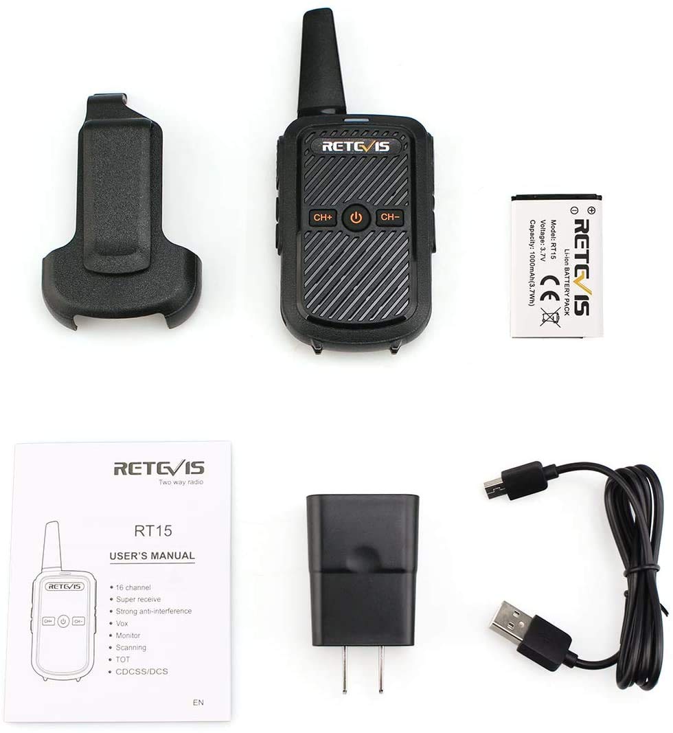 Foto 4 pulgar | Walkie Talkies Retevis Rt15 Mini, Paquete De 3, Recargables - Venta Internacional.