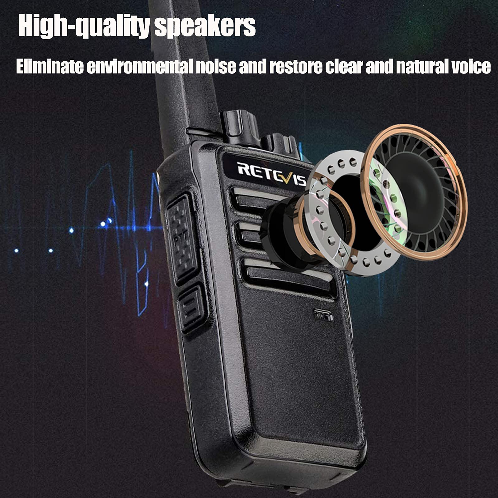 Foto 5 | Radios Bidireccionales Retevis Rt68 Recargables De Largo Alcance (paquete De 4) - Venta Internacional.