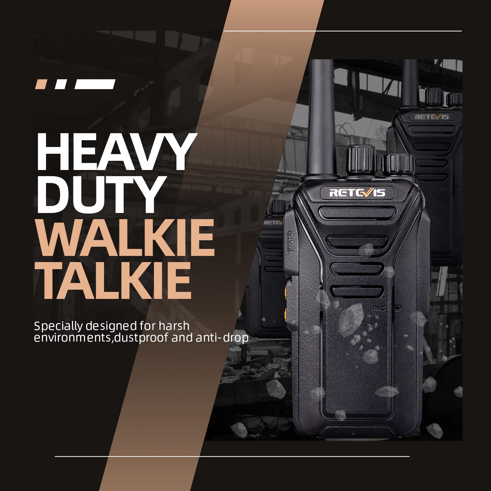 Foto 2 | Walkie Talkies Retevis Rt27 De Largo Alcance, Paquete De 10 Unidades, Recargables - Venta Internacional.