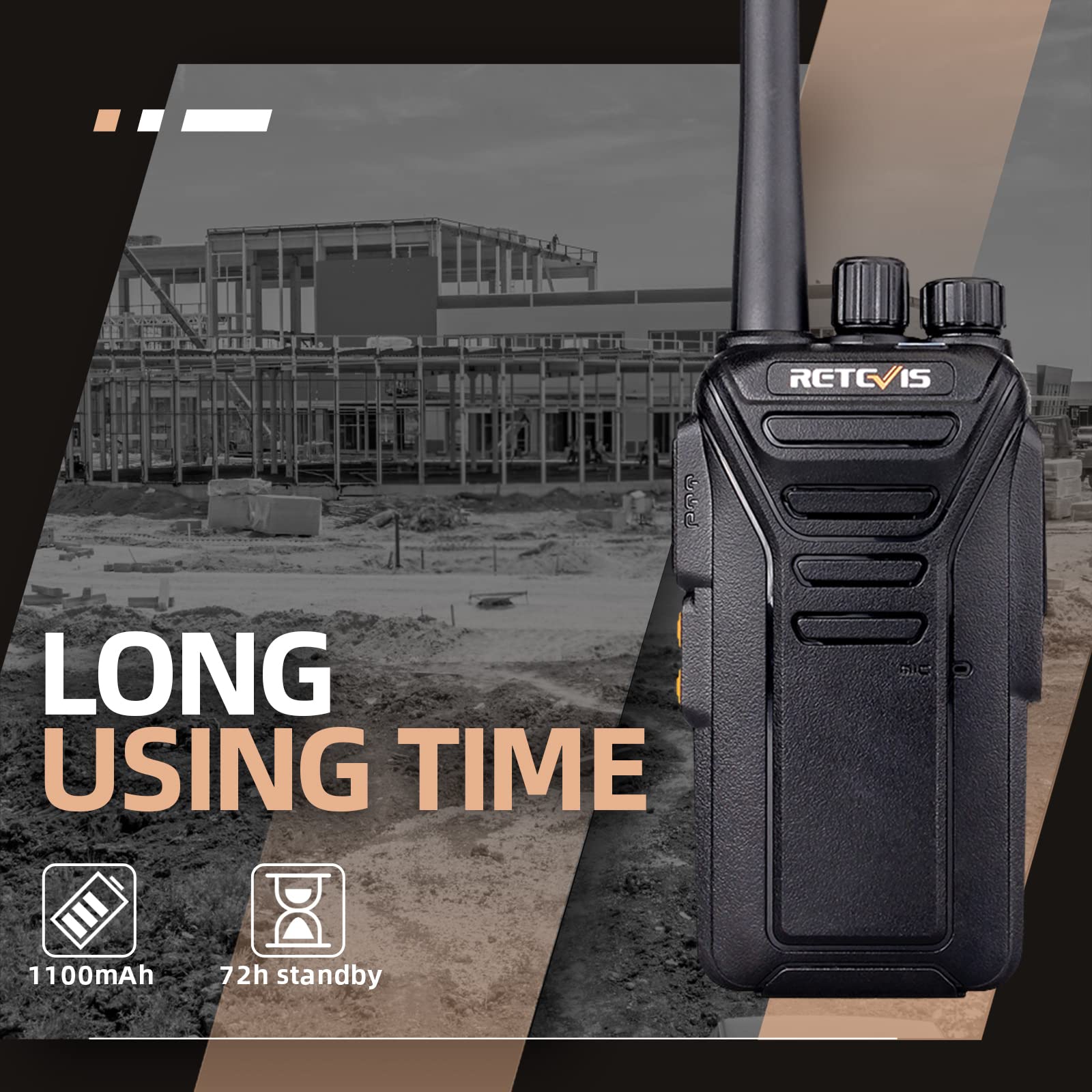 Foto 5 pulgar | Walkie Talkies Retevis Rt27 De Largo Alcance, Paquete De 10 Unidades, Recargables - Venta Internacional.