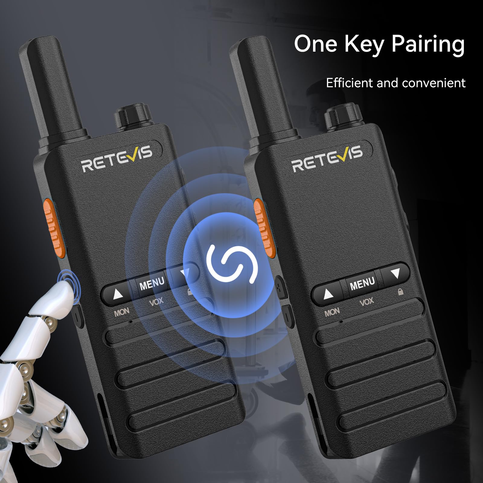 Foto 6 pulgar | Walkie Talkie Retevis B3b Con Micrófono Y Cargador De 6 Vías, Paquete De 6 - Venta Internacional.
