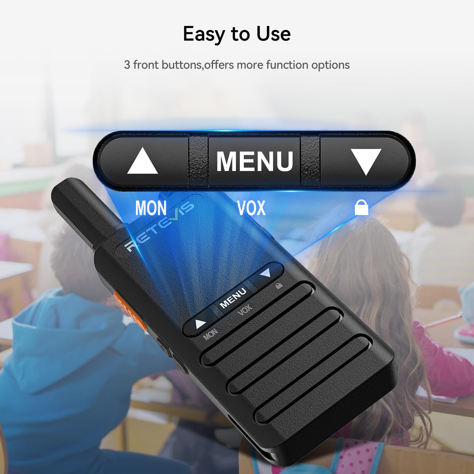 Foto 3 | Walkie Talkies Retevis B3b Recargables Con Usb-c De 1620 Mah (paquete De 2) - Venta Internacional.