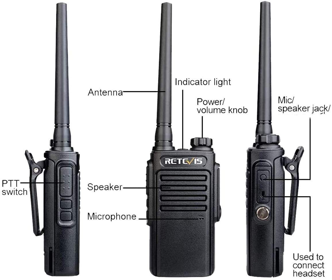 Foto 8 pulgar | Radio Bidireccional Retevis Rt47 Impermeable Con Micrófono Ip67, Paquete De 4 Unidades - Venta Internacional.
