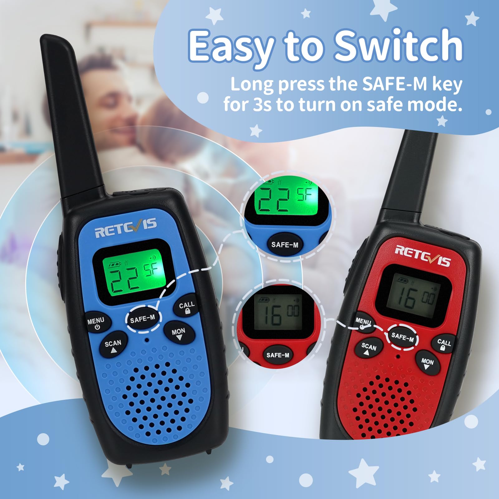 Foto 4 pulgar | Walkie Talkies Retevis Rt628s, Radio Bidireccional De Largo Alcance, 3 Unidades - Venta Internacional.