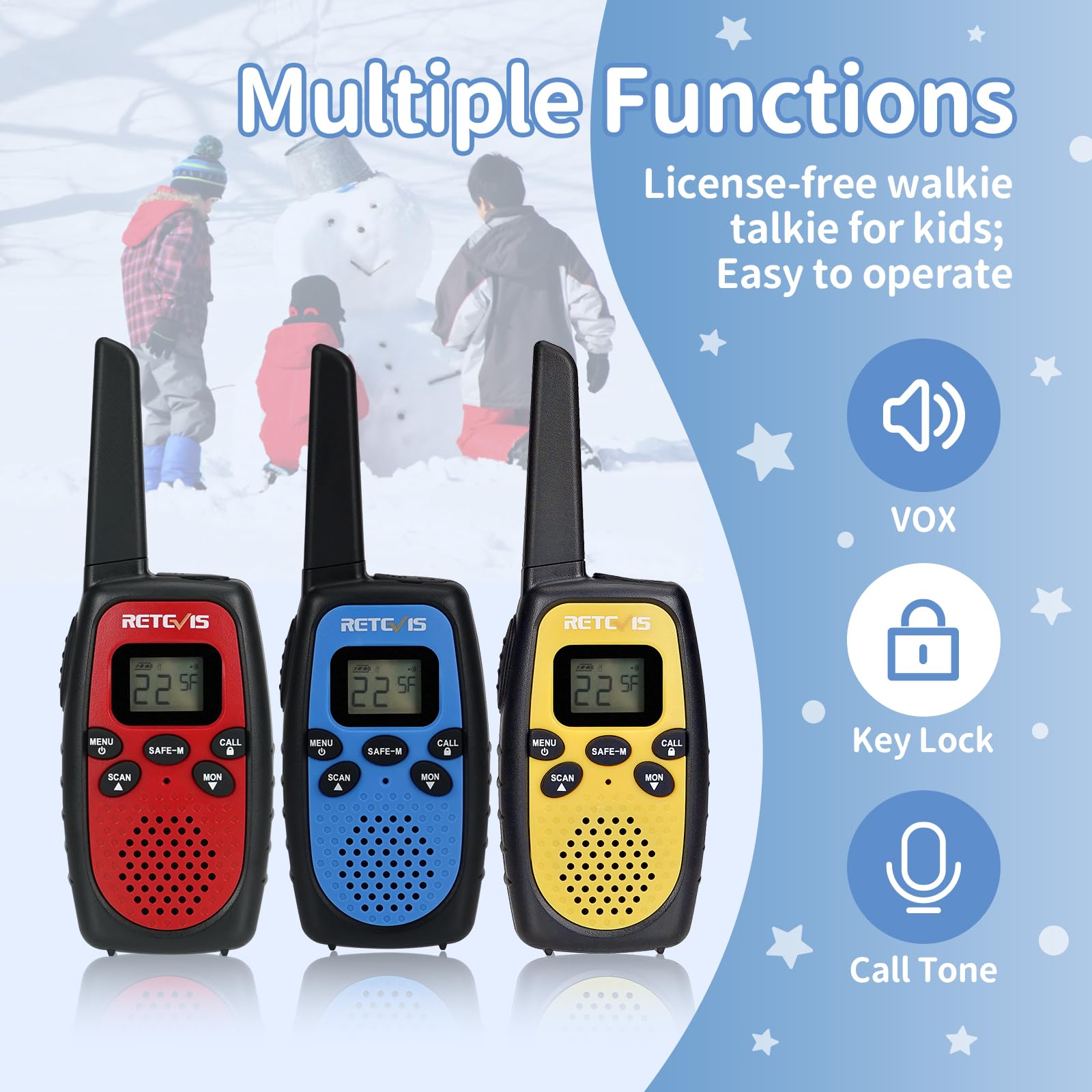 Foto 5 pulgar | Walkie Talkies Retevis Rt628s, Radio Bidireccional De Largo Alcance, 3 Unidades - Venta Internacional.