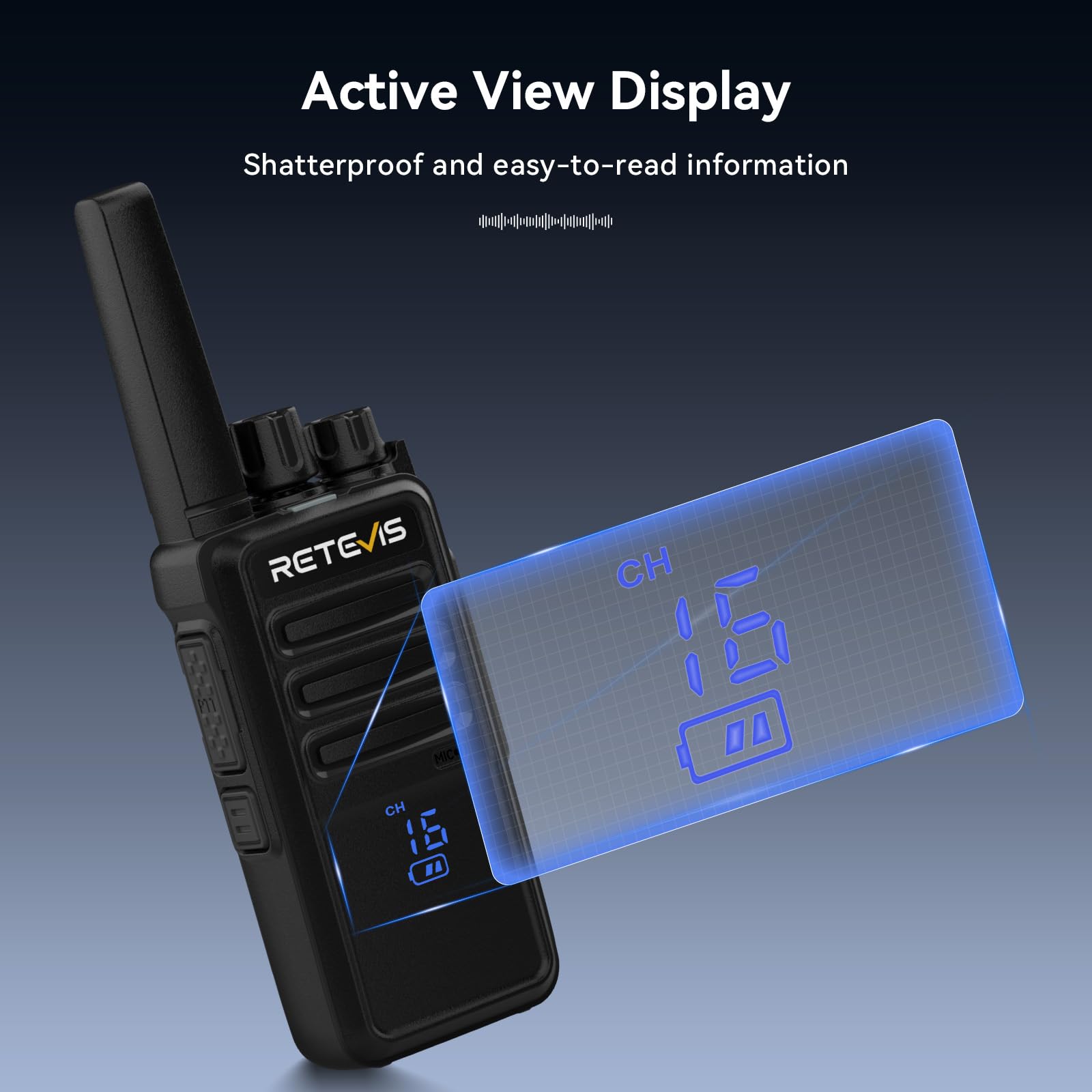 Foto 2 | Radio Bidireccional Retevis Rt68h Walkie Talkies Para Adultos (paquete De 2) - Venta Internacional.