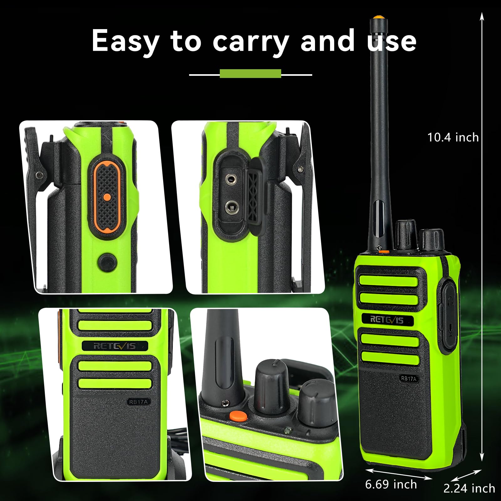 Foto 7 pulgar | Radios Bidireccionales Retevis Rb17a De Largo Alcance Con Batería De 2200 Mah - Venta Internacional.