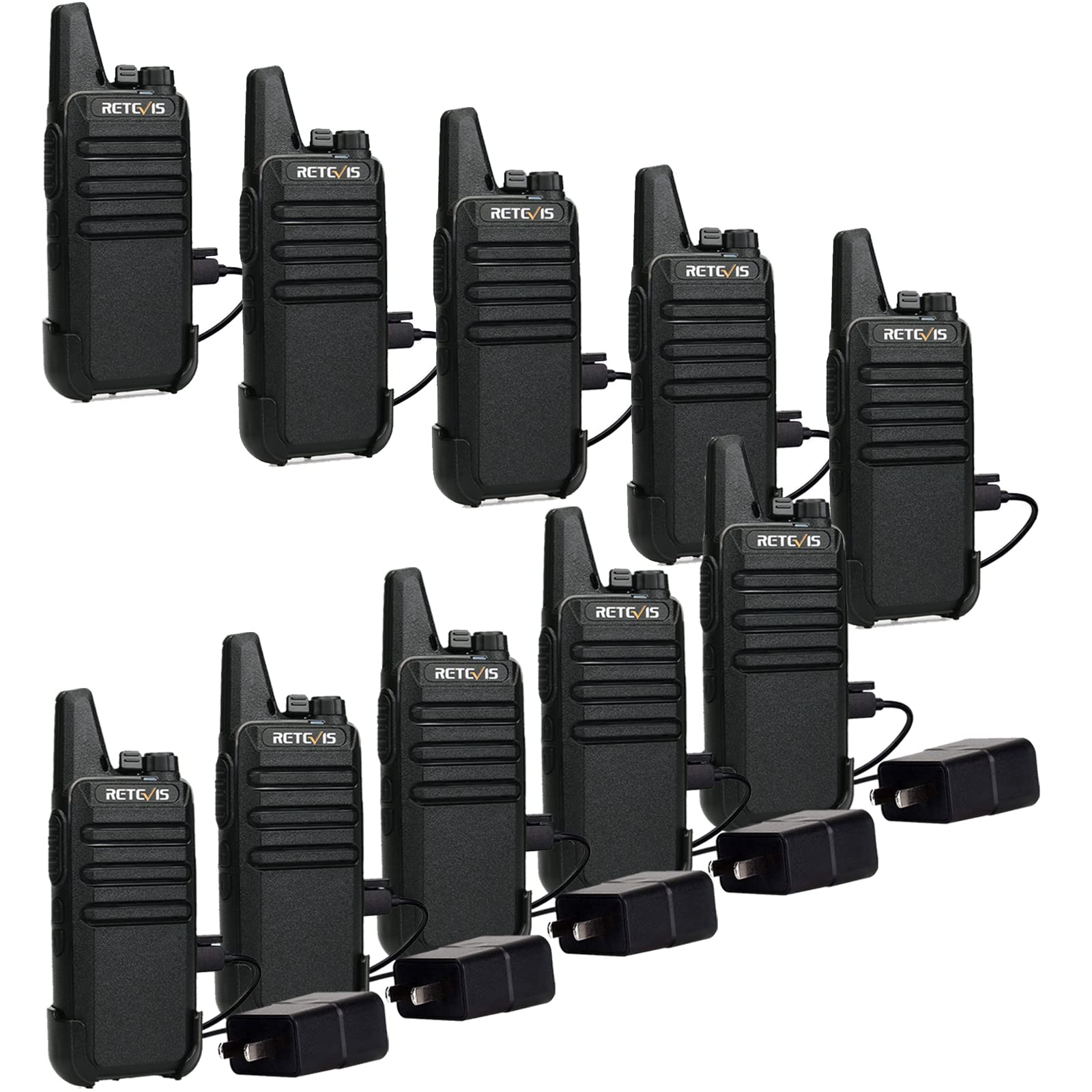 Foto 2 pulgar | Walkie Talkies Retevis Rt22 Recargables De Largo Alcance, Paquete De 10 - Venta Internacional.
