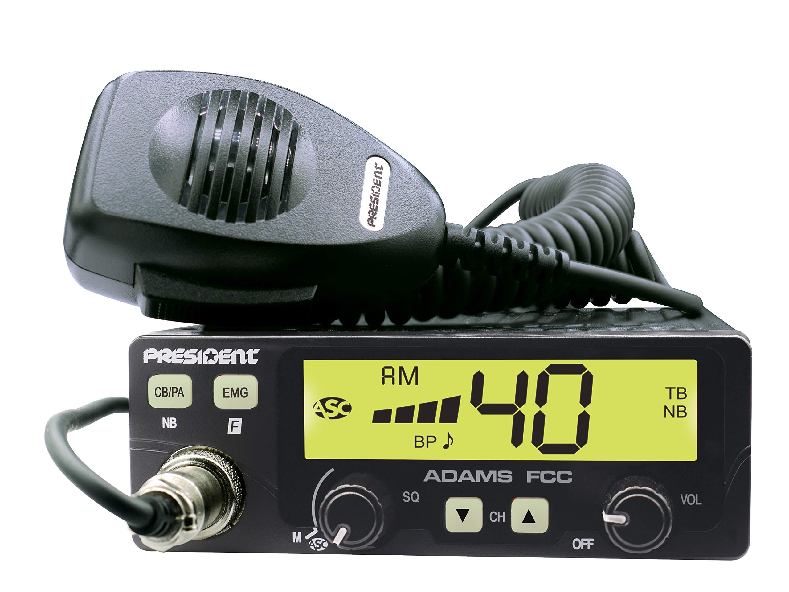 Foto 6 pulgar | Cb Radio President Adams Fcc Con Pantalla Lcd 7 Colores, 40 Canales - Venta Internacional.