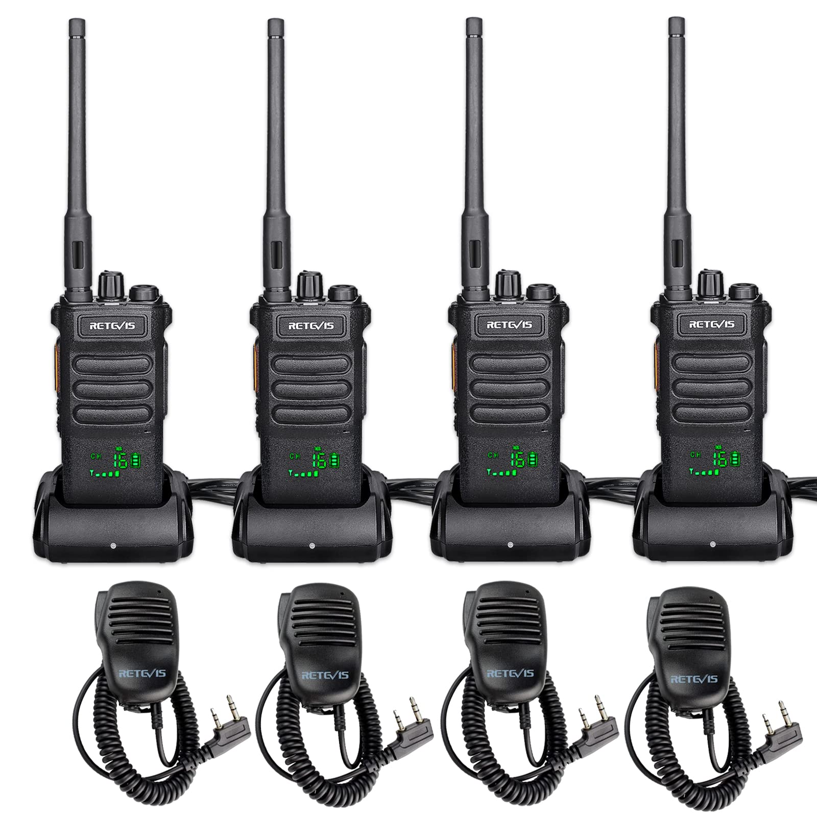 Walkie Talkies Retevis Rt86, Radio Bidireccional De Largo Alcance, Paquete De 4 Unidades - Venta Internacional.
