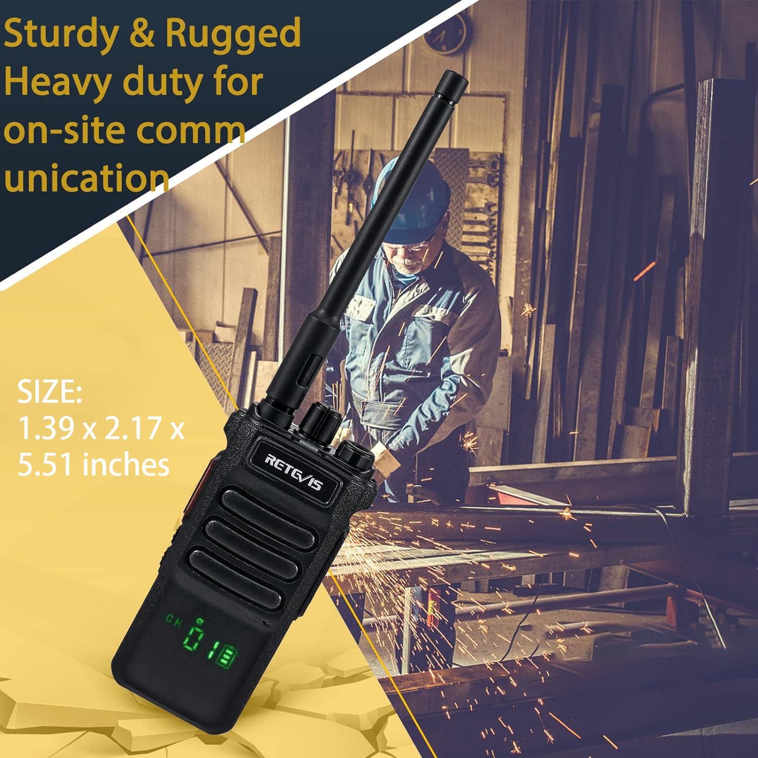 Foto 7 pulgar | Walkie Talkies Retevis Rt86, Radio Bidireccional De Largo Alcance, Paquete De 4 Unidades - Venta Internacional.