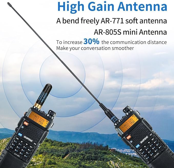 Foto 5 pulgar | Ham Radio Baofeng Uv-5r De Largo Alcance, 8 W, 3800 Mah, Paquete De 2 Unidades Con Acc - Venta Internacional.