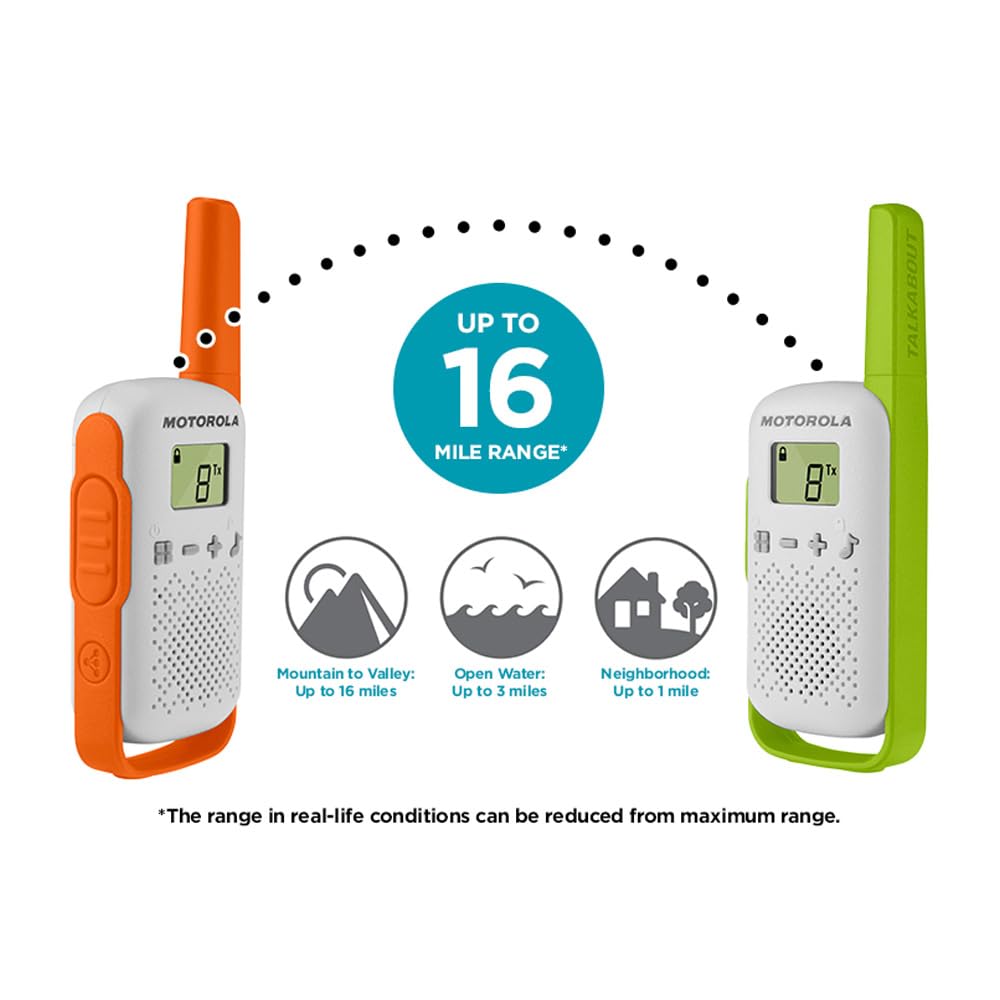 Foto 2 | Radio Bidireccional Motorola Talkabout T110tp Blanca 26 Km - Venta Internacional.