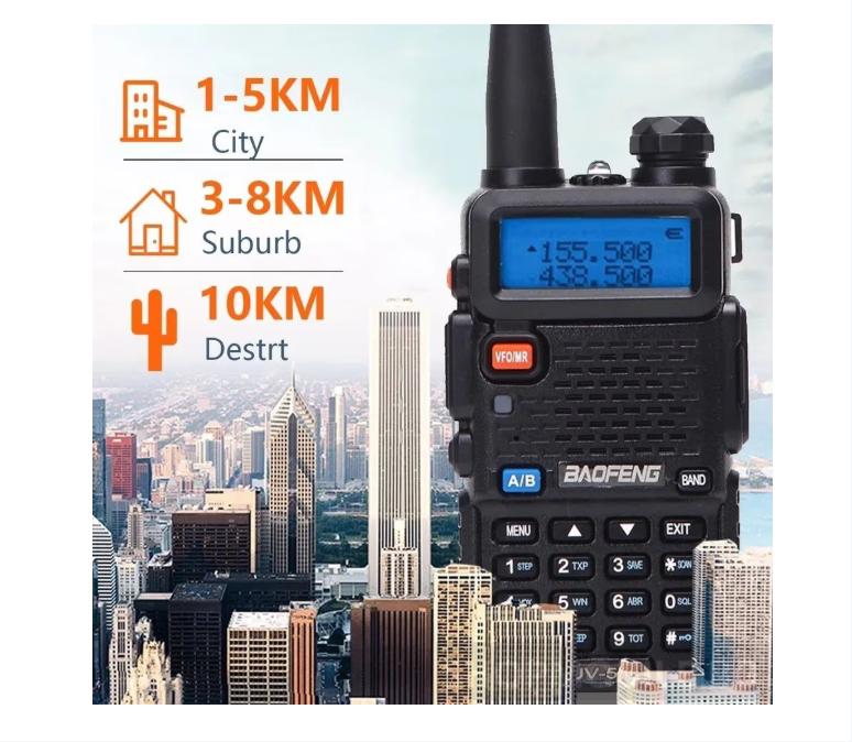 Foto 7 pulgar | Estación De Radio Inalámbrica Portátil Baofeng Uv-5r 8w 128 Canales - Venta Internacional.