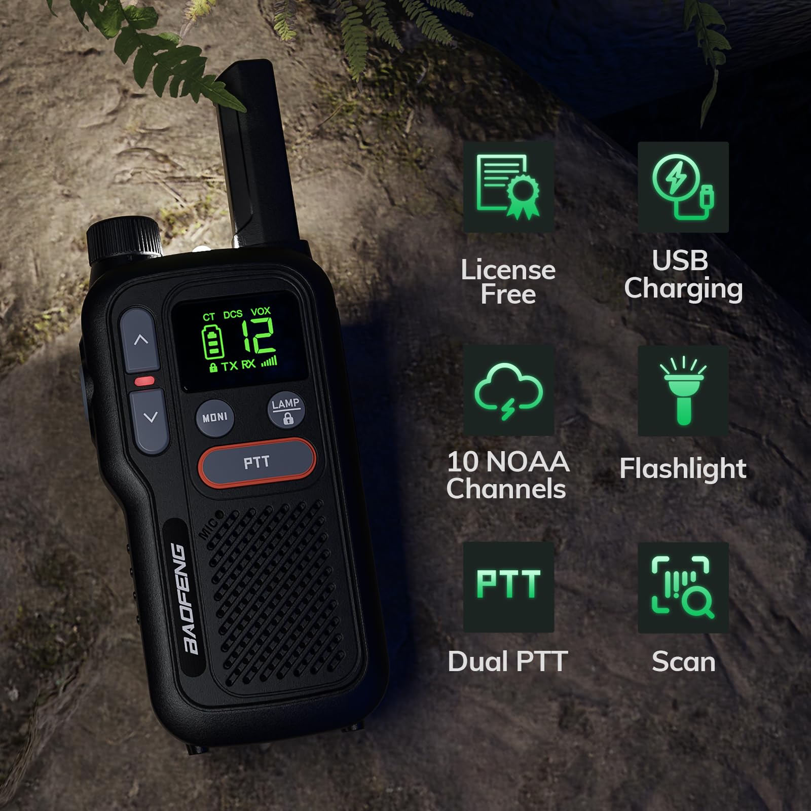 Foto 2 | Walkie Talkies Baofeng Gt-18 Para Niños Y Adultos De Largo Alcance  Paquete De 3 - Venta Internacional.