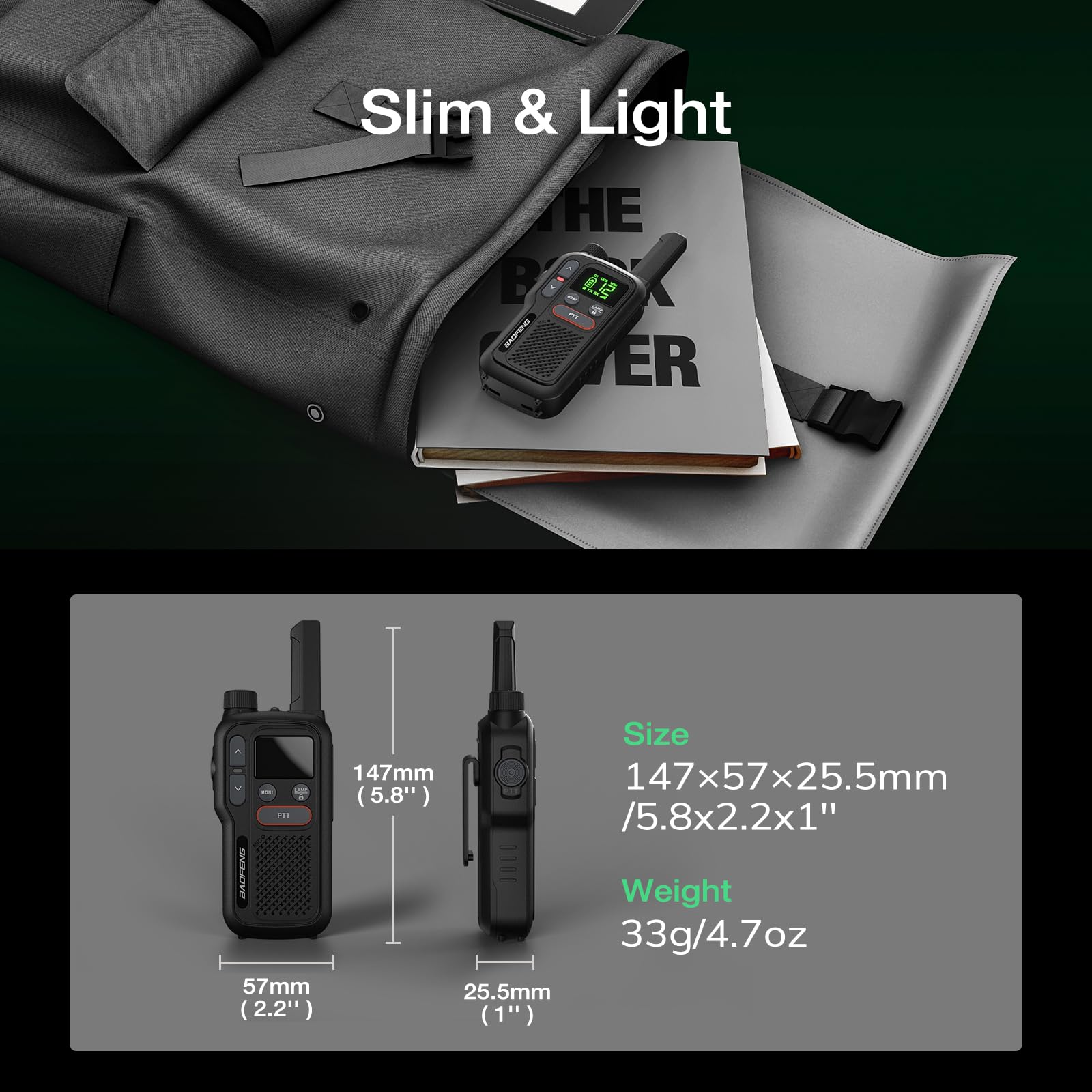 Foto 5 | Walkie Talkies Baofeng Gt-18 Para Niños Y Adultos De Largo Alcance  Paquete De 3 - Venta Internacional.