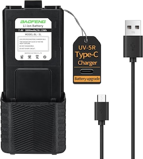 Foto 1 | Batería Baofeng Uv-5r 3800 Mah Usb-c Para Radios Uv5r Bf-f8hp - Venta Internacional.
