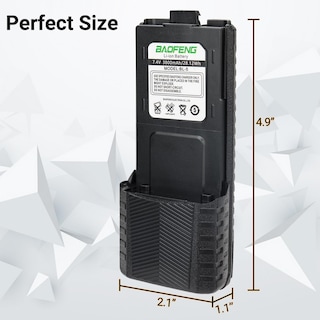 Foto 3 | Batería Baofeng Uv-5r 3800 Mah Usb-c Para Radios Uv5r Bf-f8hp - Venta Internacional.