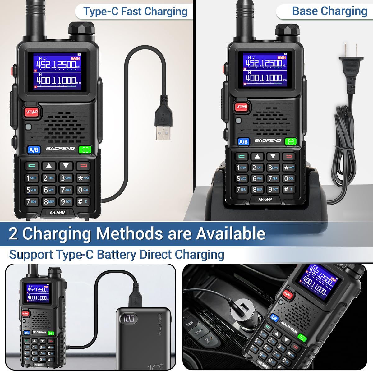 Foto 5 pulgar | Walkie Talkie Baofeng Ar-5rm De Largo Alcance  5 Km  Recargable  Paquete De 2 - Venta Internacional.