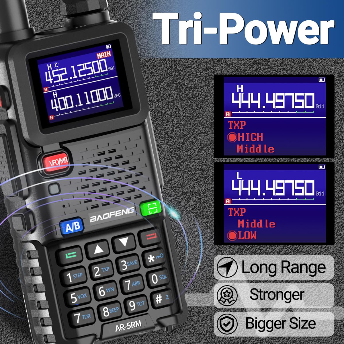 Foto 6 pulgar | Walkie Talkie Baofeng Ar-5rm De Largo Alcance  5 Km  Recargable  Paquete De 2 - Venta Internacional.