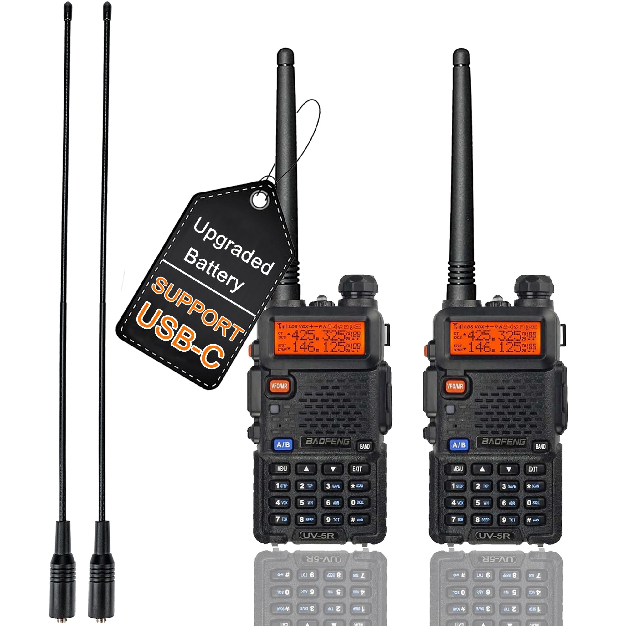 Foto 1 | Radio Ham Walkie Baofeng Uv-5r Portátil De Largo Alcance - Venta Internacional.