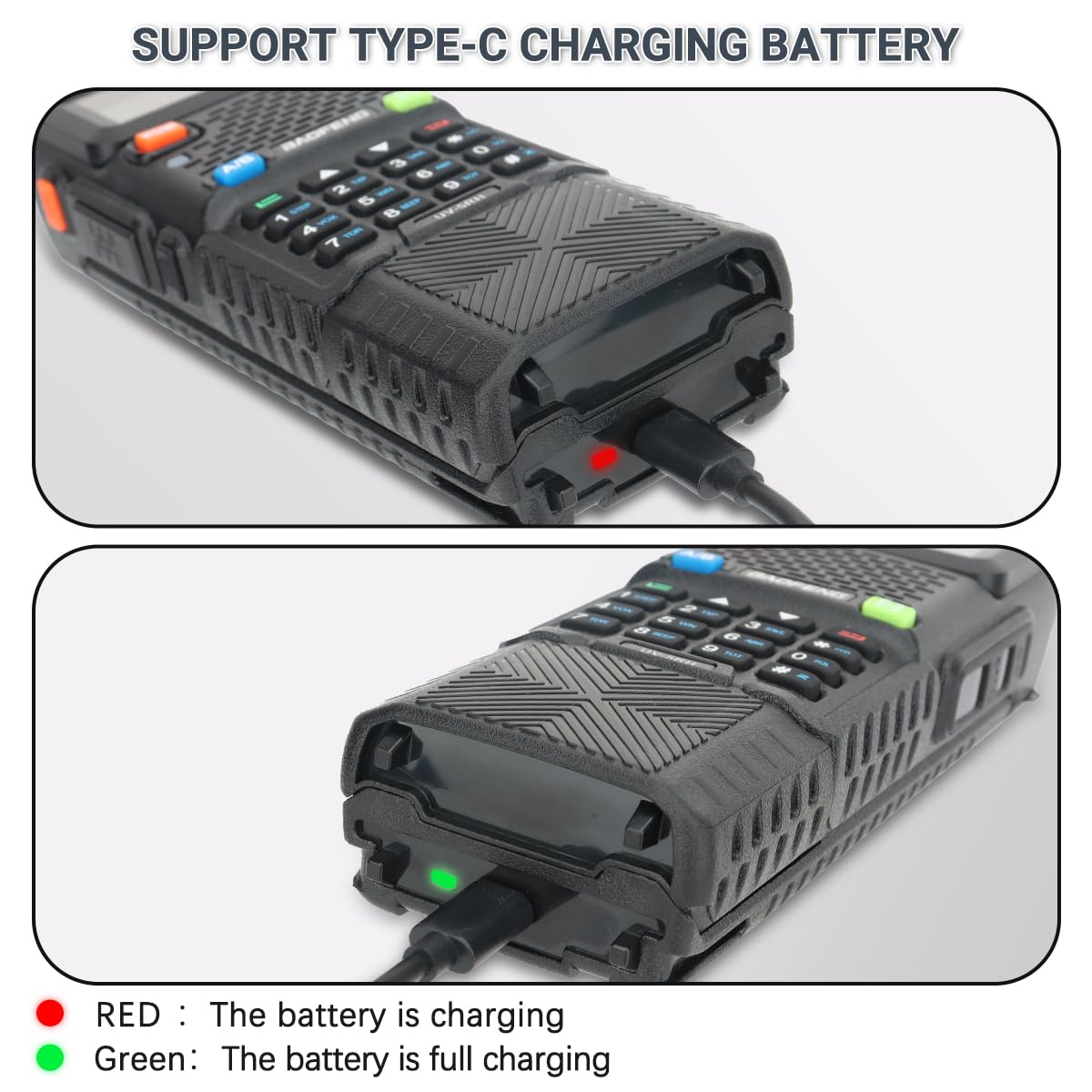 Foto 5 pulgar | Batería Recargable 3800 Mah Con Usb-c Para Baofeng Ar-5rm - Venta Internacional.