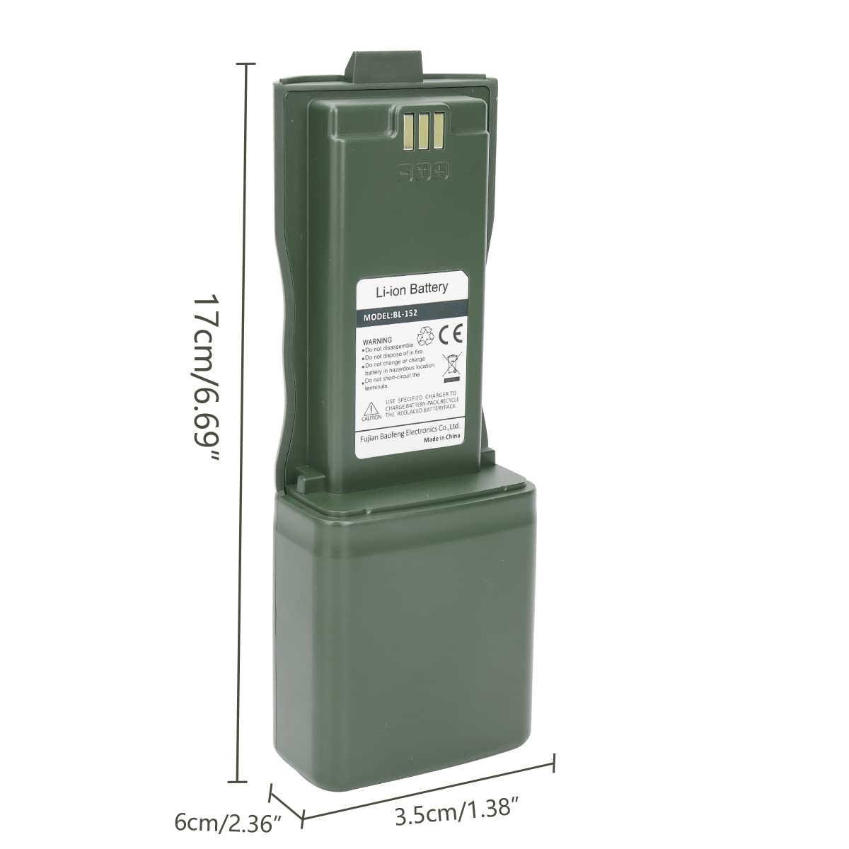 Foto 7 | Batería Baofeng Ar-152 Bl-152 Li-ion 12000 Mah Para Walkie Talkie - Venta Internacional.