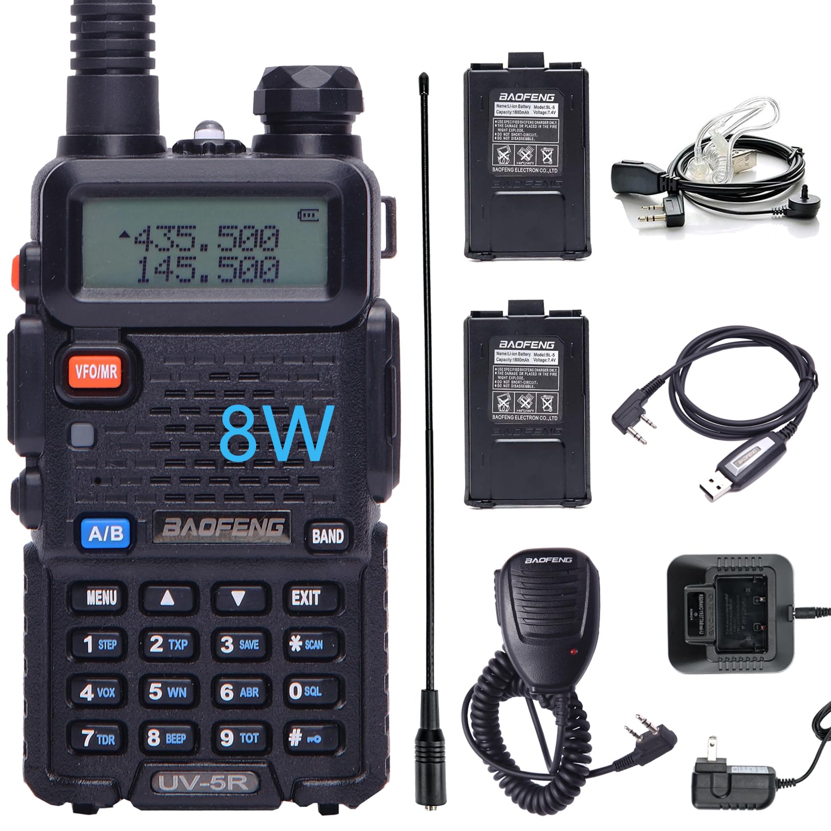 Foto 1 | Ham Radio Baofeng Uv-5r 8w Portátil De Largo Alcance De Doble Banda - Venta Internacional.