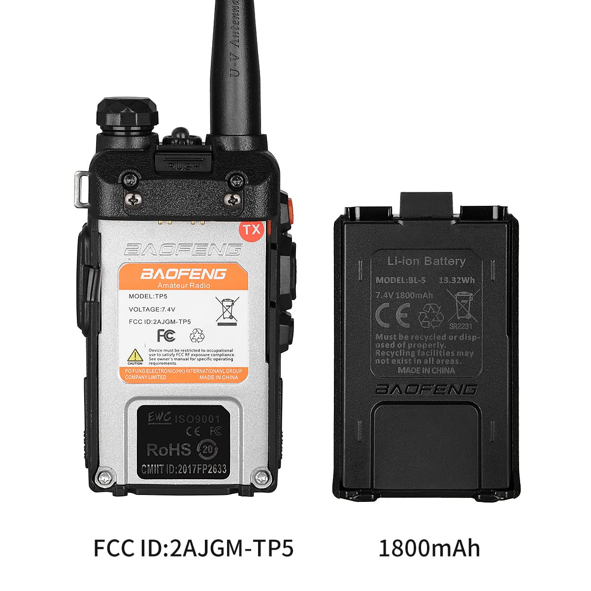 Foto 5 pulgar | Ham Radio Baofeng Uv-5r  Versión Mejorada De 8 W  1 Paquete - Venta Internacional.