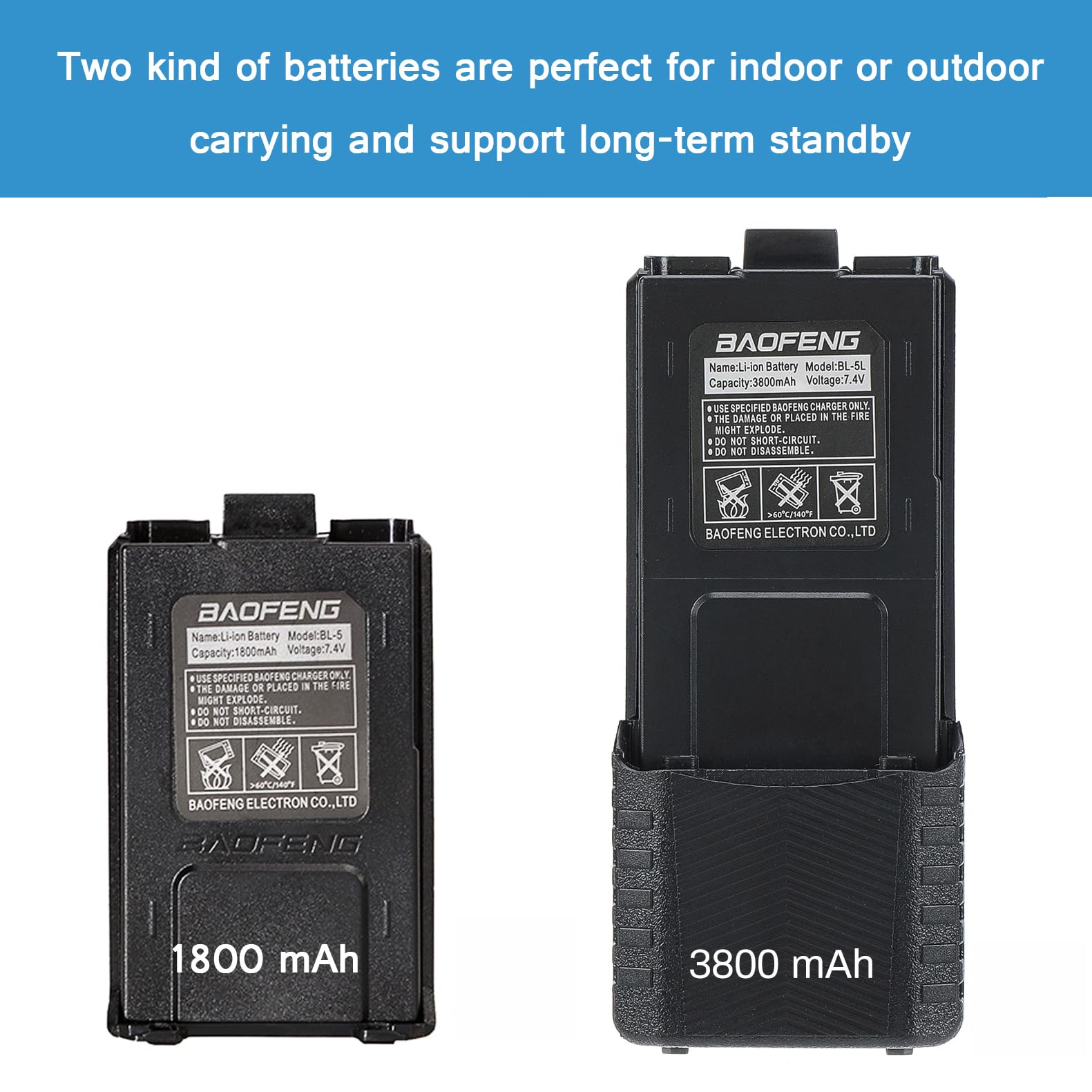 Foto 5 pulgar | Radio Bidireccional Baofeng Uv-5r 5w 3800mah De Doble Banda - Venta Internacional.