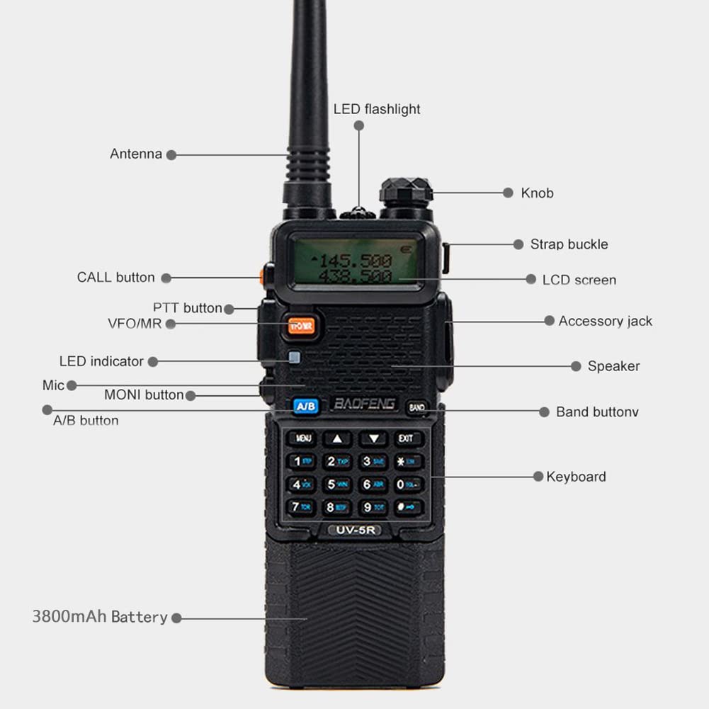 Foto 3 pulgar | Radio Bidireccional Baofeng Uv-5r De Doble Banda De Largo Alcance (paquete De 6) - Venta Internacional.