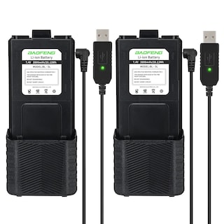 Foto 1 | Pilas Para Radioaficionados Baofeng Uv-5r Bf-f8hp 3800 Mah X2 - Venta Internacional.