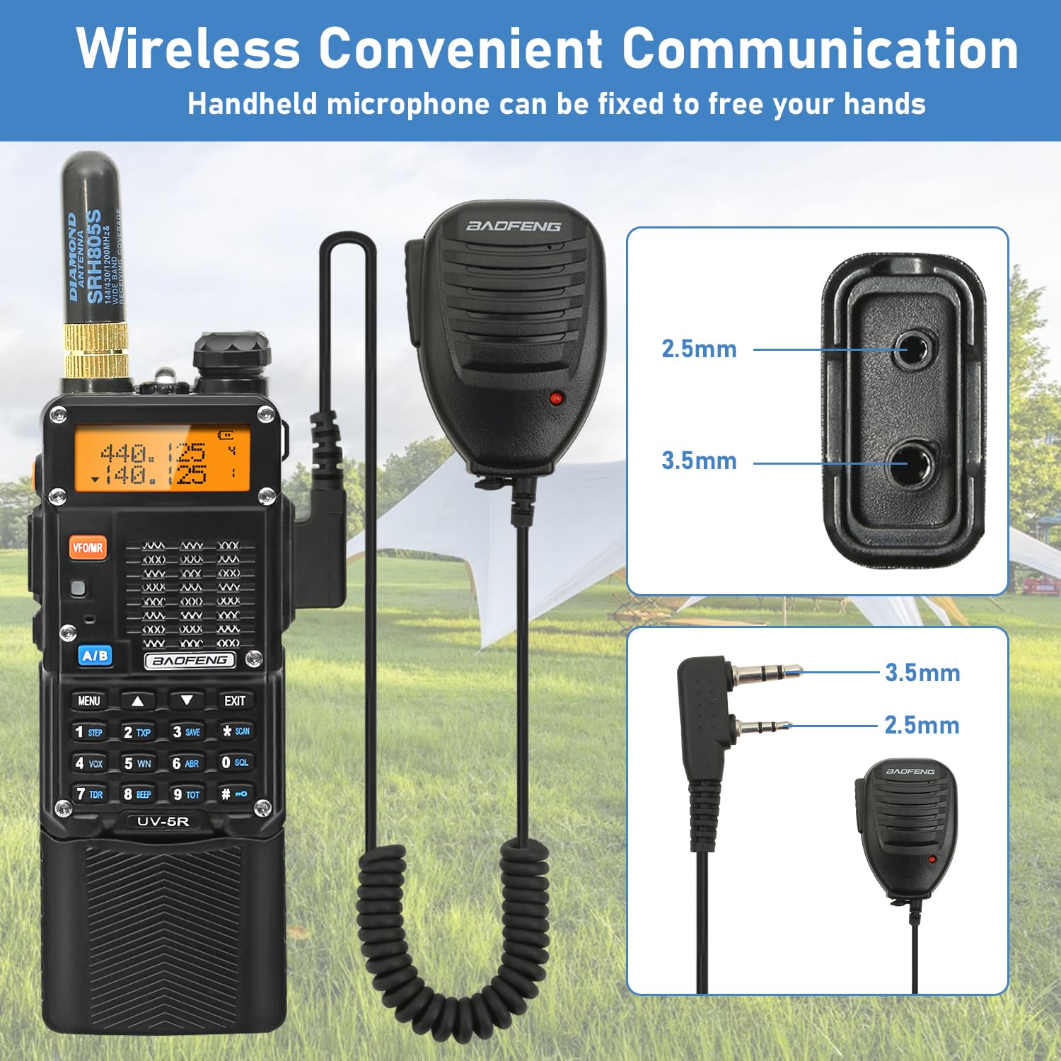 Foto 5 | Ham Radios Baofeng Uv-5r De Largo Alcance  8 W  Uhf/vhf  Paquete De 2 - Venta Internacional.