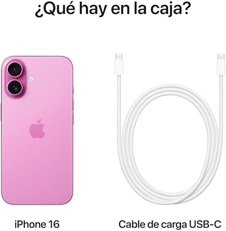 Foto 4 pulgar | Celular Apple iPhone 16 128gb Rosa