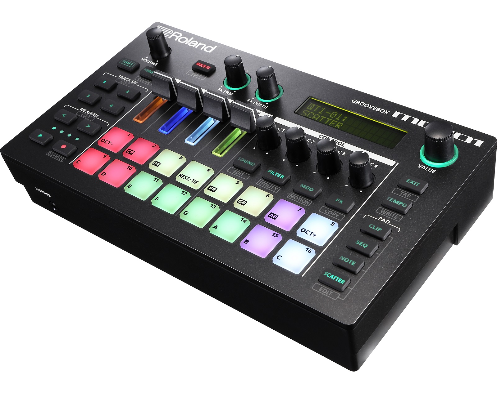 Foto 3 pulgar | Caja de Ritmo Groveboox Mc-101 Roland color Negro