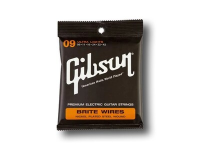 Foto 1 | Cuerdas Gibson Ultra Light modelo 009-042 color Negro