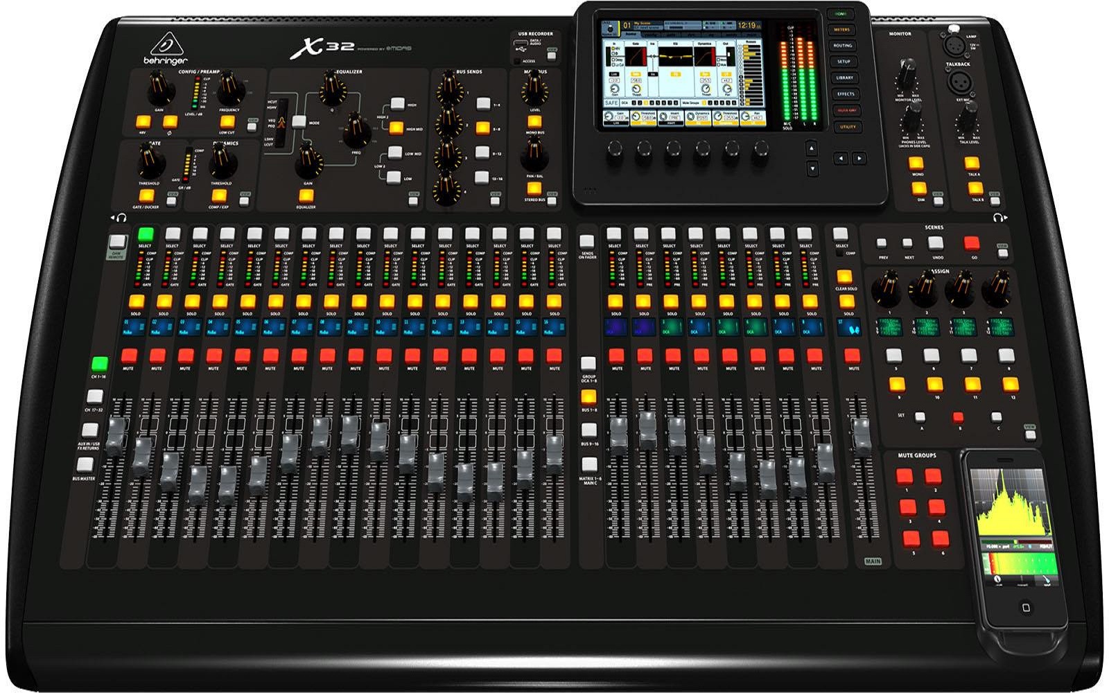 Mezcladora Digital X32 Behringer color Negro