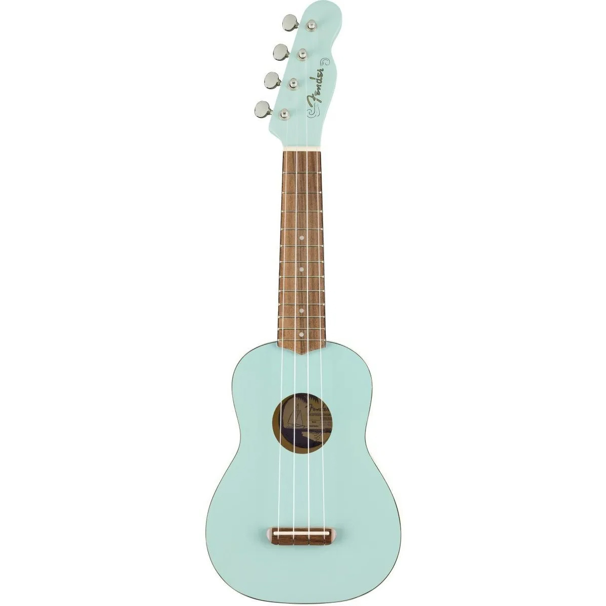 Ukulele Fender Venice DPB Azul Soprano Daphne Blue Acústico