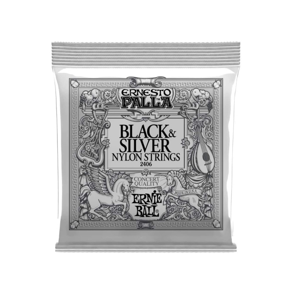 Cuerdas para Guitarra Clásica Ernie Ball Ernesto Palla Black & Silver $399