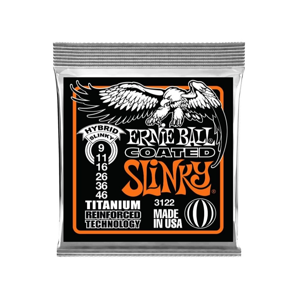 Cuerdas para Guitarra Eléctrica Ernie Ball Plateado