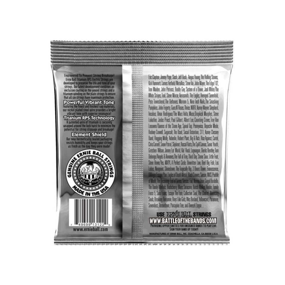 Foto 2 | Cuerdas para Guitarra Eléctrica Ernie Ball Plateado