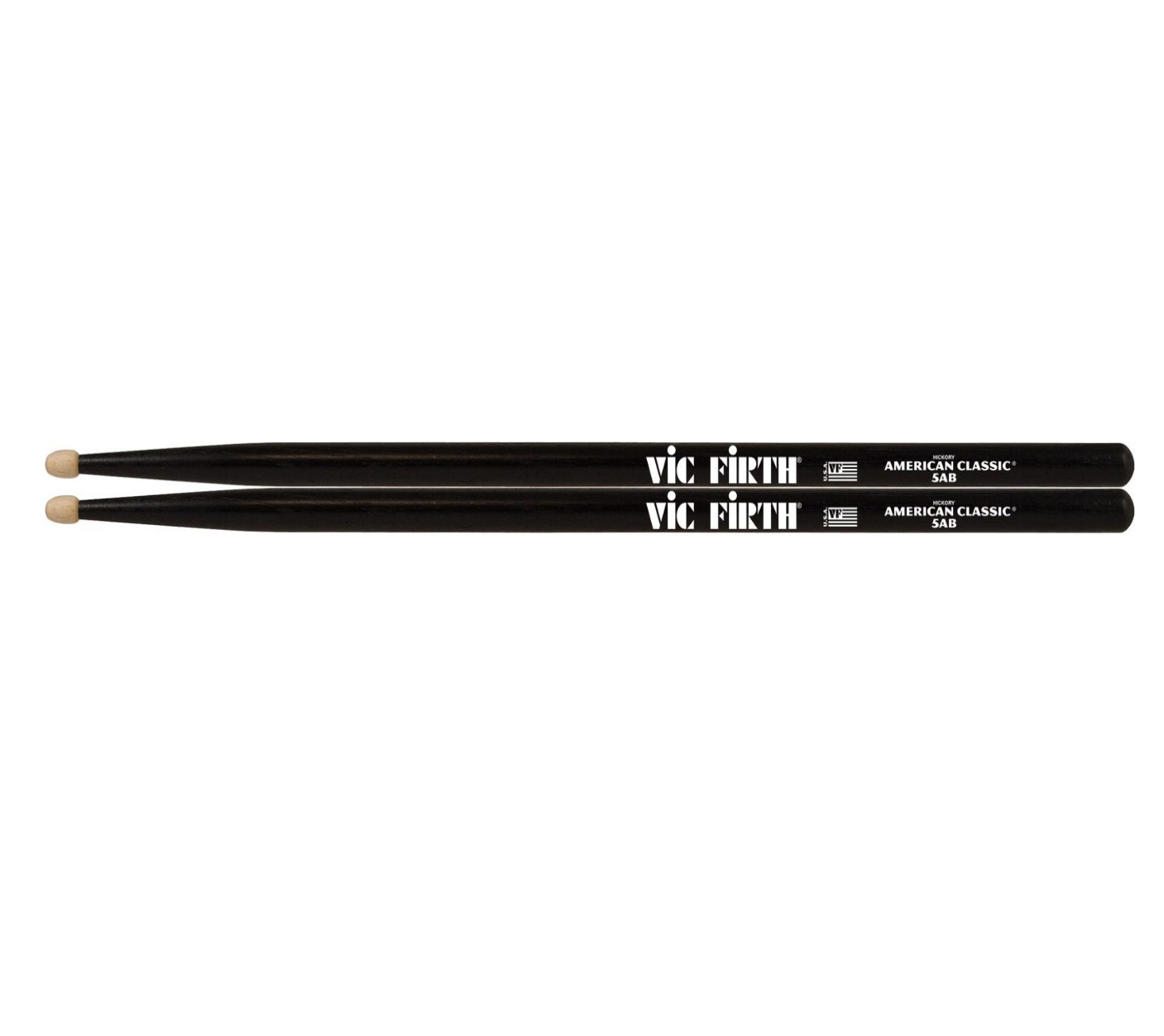 Foto 2 pulgar | Baquetas Vic Firth 5ab American Classic con Punta de Madera Negras