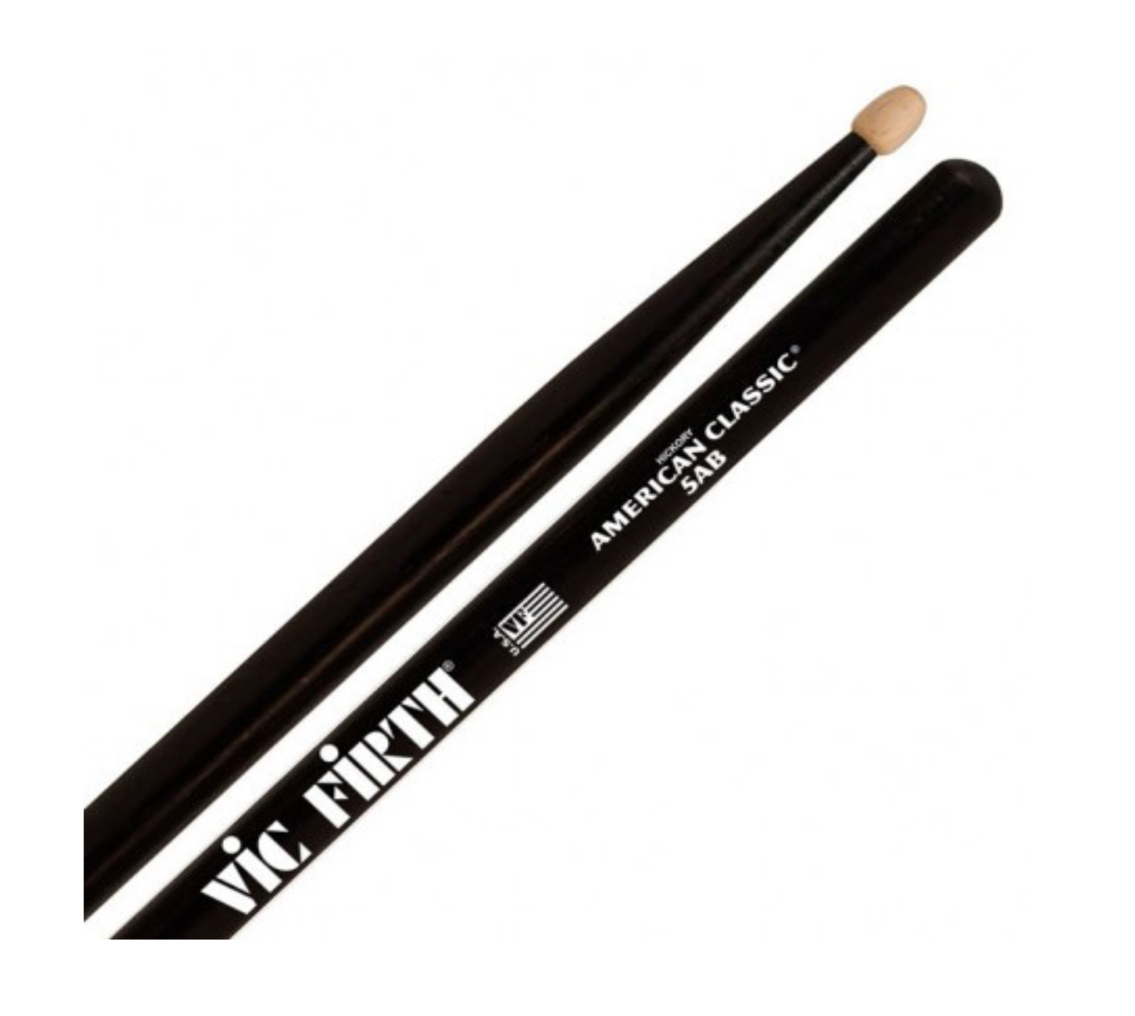 Foto 3 pulgar | Baquetas Vic Firth 5ab American Classic con Punta de Madera Negras