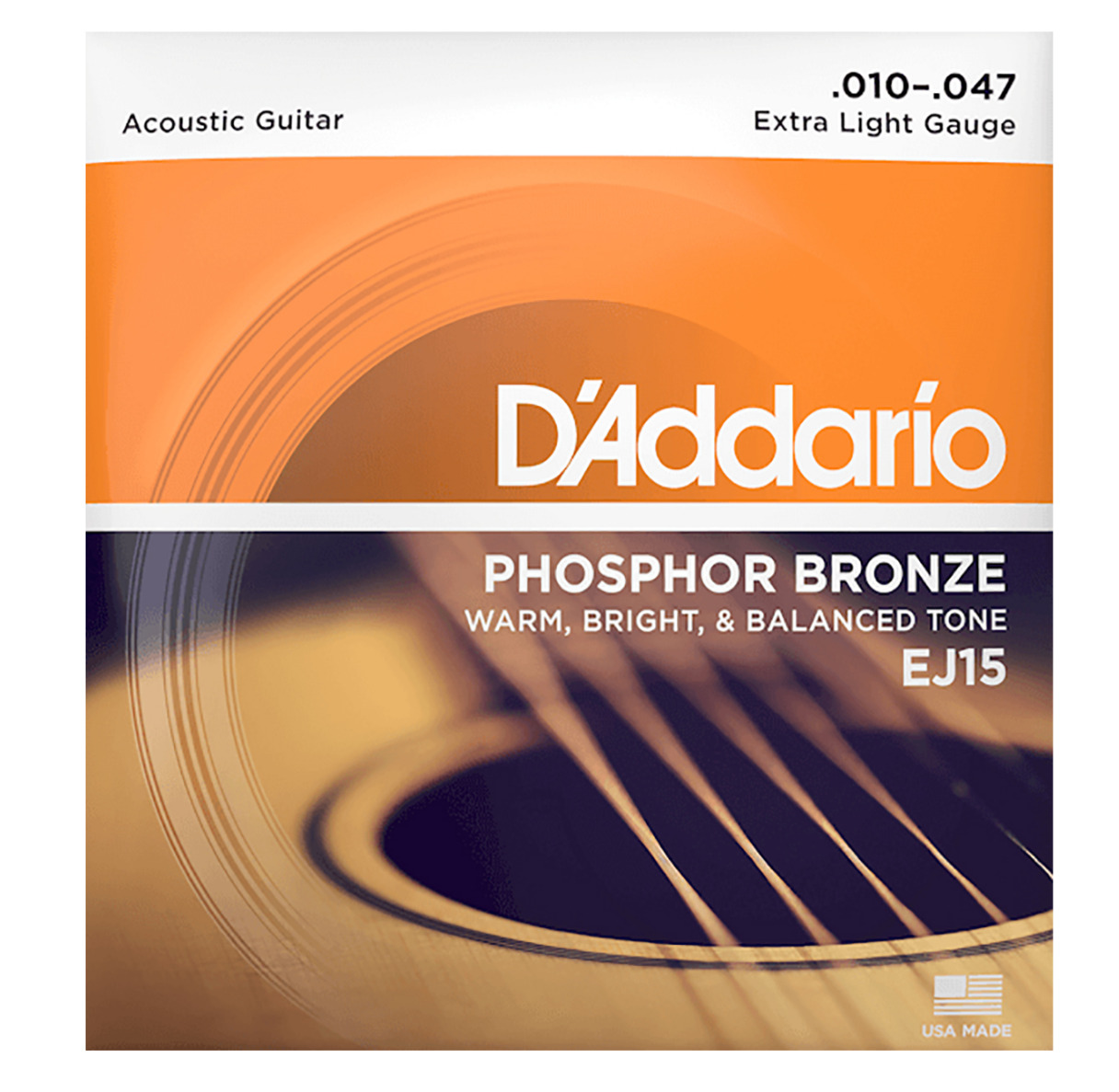 Cuerdas para Guitarra Acústica D’addario de Bronce