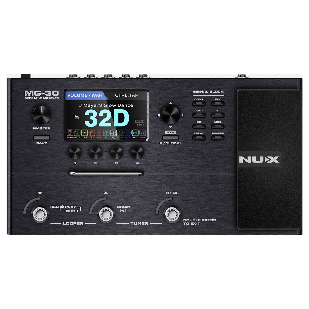 Foto 2 pulgar | Pedal de Efecto Nux Versatile Modeler Mg-30 color Negro